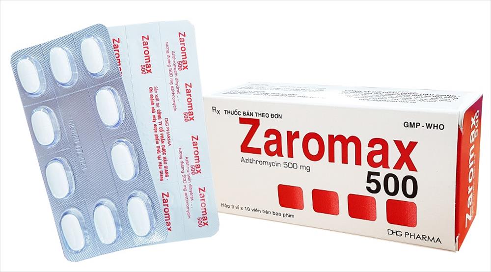 Zaromax 500 Azithromycin 500mg Dhg (H/30 viên) DHG PHARMA - 1